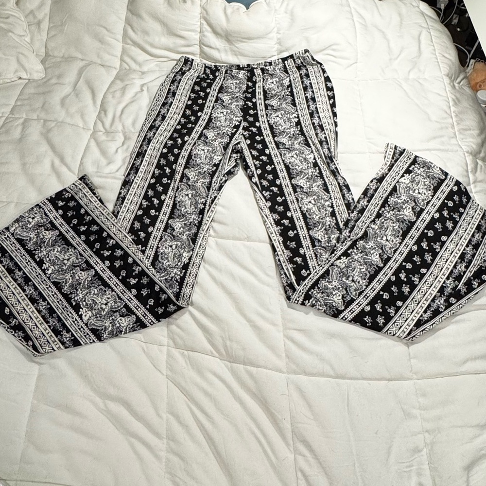 Black and White Flair Pants